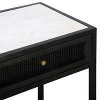 Alaina Console Table, Antique Black