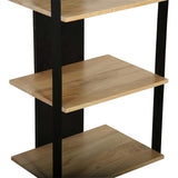 Arnuar Bookcase, Black/Natural