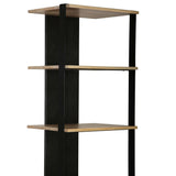 Arnuar Bookcase, Black/Natural