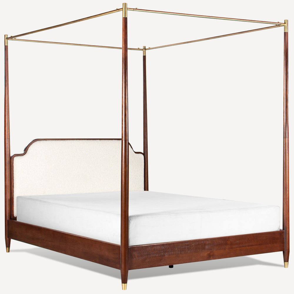 Moira Canopy Bed, Brown