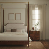 Moira Canopy Bed, Brown