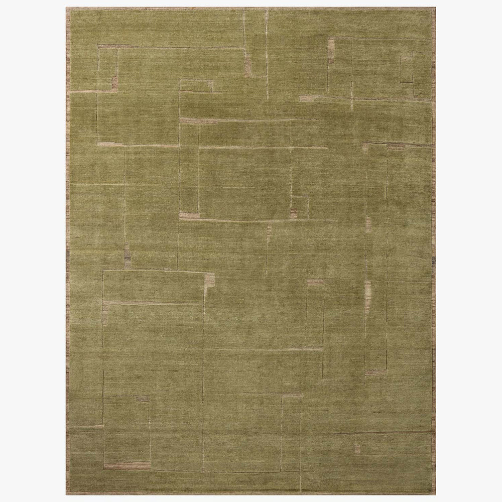 Loloi Rug Beckham BEC-04, Natural/Moss-Rugs1-High Fashion Home