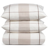 Hanson Queen Duvet Set, Ivory/Toffee