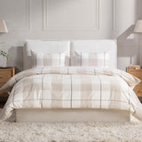 Hanson Queen Duvet Set, Ivory/Toffee