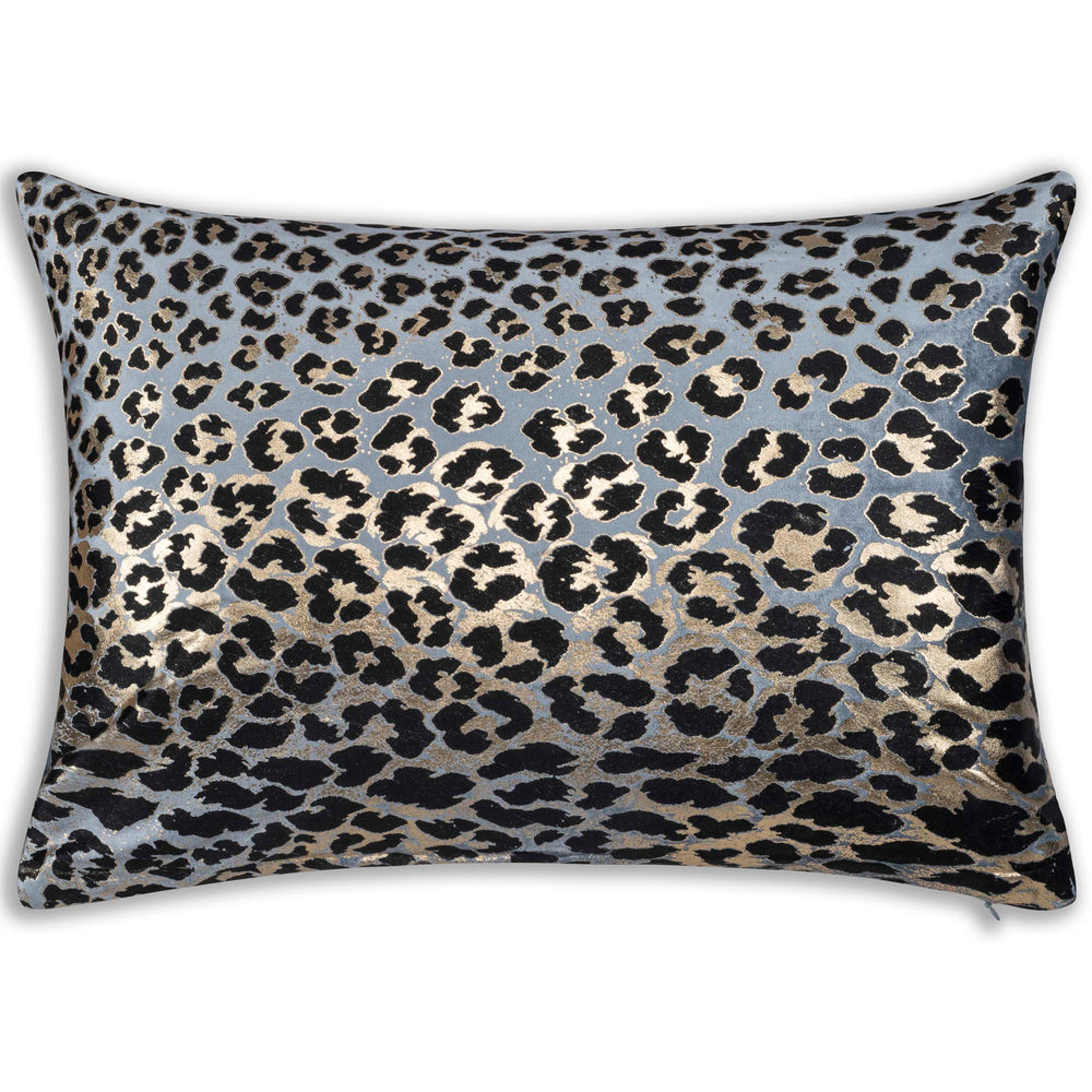 Bryce Animal Print Lumbar Pillow, Blue