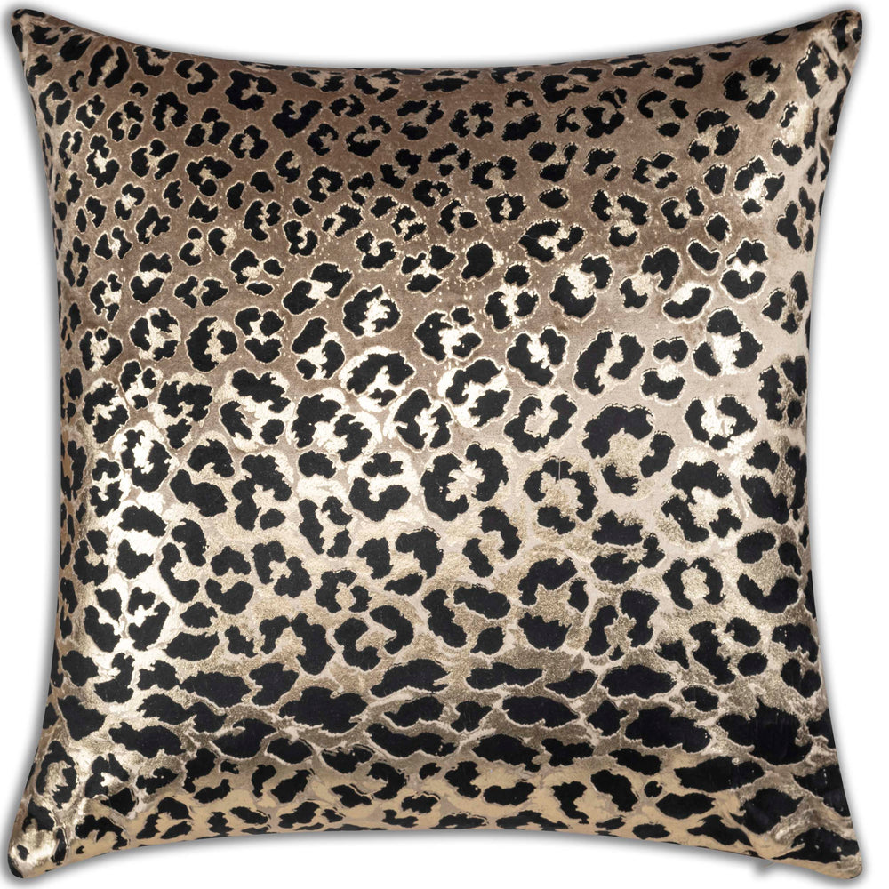 Bryce Animal Print Pillow, Gold