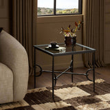 Babylon End Table, Gunmetal by Four Hands-Furniture - Accent Tables-High Fashion Home