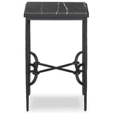 Babylon Small End Table, Grey Italian Marble by Four Hands-Furniture - Accent Tables-High Fashion Home