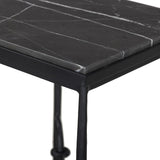 Babylon Small End Table, Grey Italian Marble by Four Hands-Furniture - Accent Tables-High Fashion Home