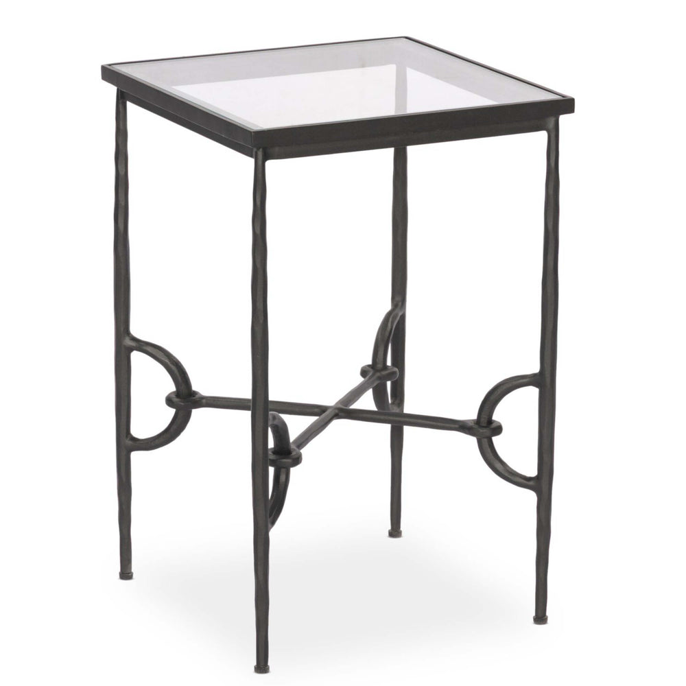 Babylon Small End Table, Gunmetal by Four Hands-Furniture - Accent Tables-High Fashion Home