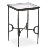 Babylon Small End Table, Gunmetal by Four Hands-Furniture - Accent Tables-High Fashion Home