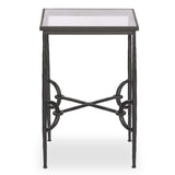 Babylon Small End Table, Gunmetal by Four Hands-Furniture - Accent Tables-High Fashion Home