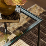 Babylon Small End Table, Gunmetal by Four Hands-Furniture - Accent Tables-High Fashion Home