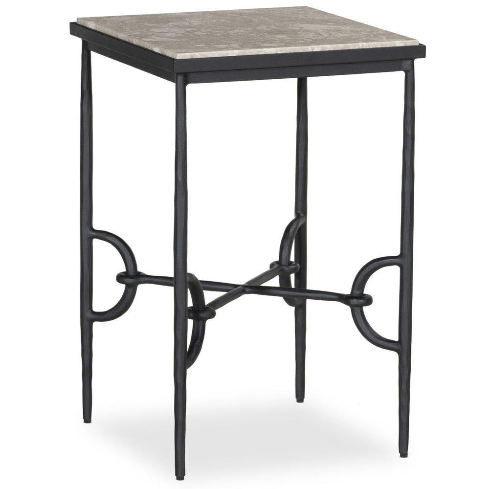 Babylon Small End Table, Lunar Marble by Four Hands-Furniture - Accent Tables-High Fashion Home