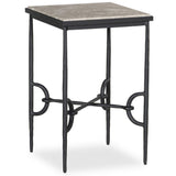 Babylon Small End Table, Lunar Marble by Four Hands-Furniture - Accent Tables-High Fashion Home