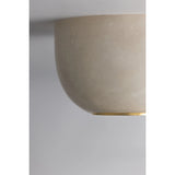 Bains Corner Flush Mount, Aged Brass