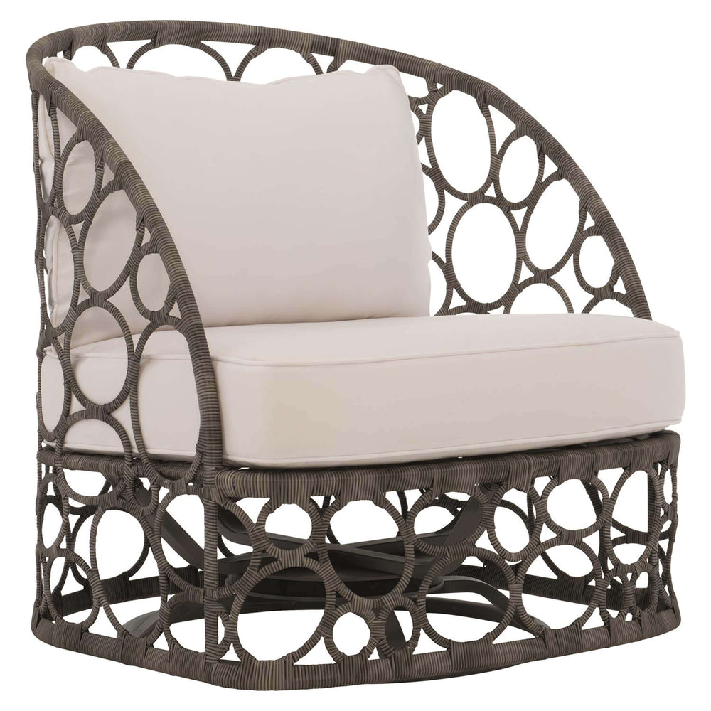 Bali Outdoor Swivel Chair, Peppercorn