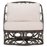 Bali Outdoor Swivel Chair, Peppercorn