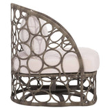 Bali Outdoor Swivel Chair, Peppercorn