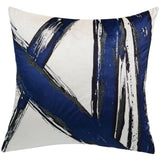Bali Pillow, Ivory/Navy-Accessories-High Fashion Home