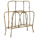 Bamboo Magazine Rack, Gold Leaf