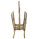 Bamboo Magazine Rack, Gold Leaf