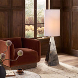 Banner Floor Lamp, Oxidized Brass Steel by Four Hands-Lighting-High Fashion Home