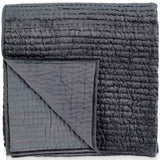 Bari Velvet Queen Quilt, Sea Fog-Accessories-High Fashion Home