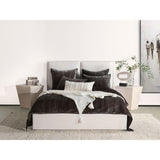 Bari Velvet Queen Quilt, Sea Fog-Accessories-High Fashion Home