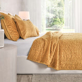 Bari Velvet Quilt, Gold-Accessories-High Fashion Home