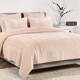 Bari Velvet Quilt, Nude-Accessories-High Fashion Home