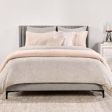 Bari Velvet Quilt, Nude-Accessories-High Fashion Home