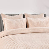 Bari Velvet Quilt, Nude-Accessories-High Fashion Home