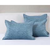 Bari Velvet Quilt, Stone Blue