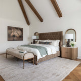 Bari Velvet Quilt, Cloud - Accessories - High Fashion Home