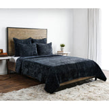 Bari Velvet Quilt by Classic Home