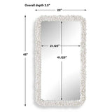 Barnacle Mirror, White