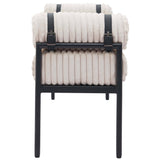 Barrow Bench, Cream-Furniture - Benches-High Fashion Home