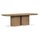 Barto Dining Table, Aged Smoked Oak Veneer by Four Hands-Furniture - Dining-High Fashion Home