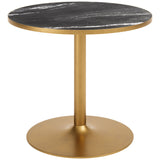 Batu Dining Table, Black/Gold-Furniture - Dining-High Fashion Home