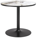 Batu Dining Table, Gray/Black-Furniture - Dining-High Fashion Home