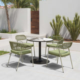 Batu Dining Table, Gray/Black-Furniture - Dining-High Fashion Home