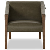 Bauer Leather Chair, Dulane Moss by Four Hands