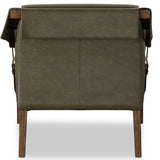 Bauer Leather Chair, Dulane Moss by Four Hands