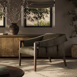 Bauer Leather Chair, Dulane Moss by Four Hands