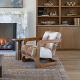 Bautista Chair, Brown and White