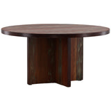 Bay Dining Table, Distressed Medium Brown-Furniture - Dining-High Fashion Home