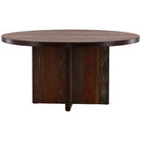 Bay Dining Table, Distressed Medium Brown-Furniture - Dining-High Fashion Home