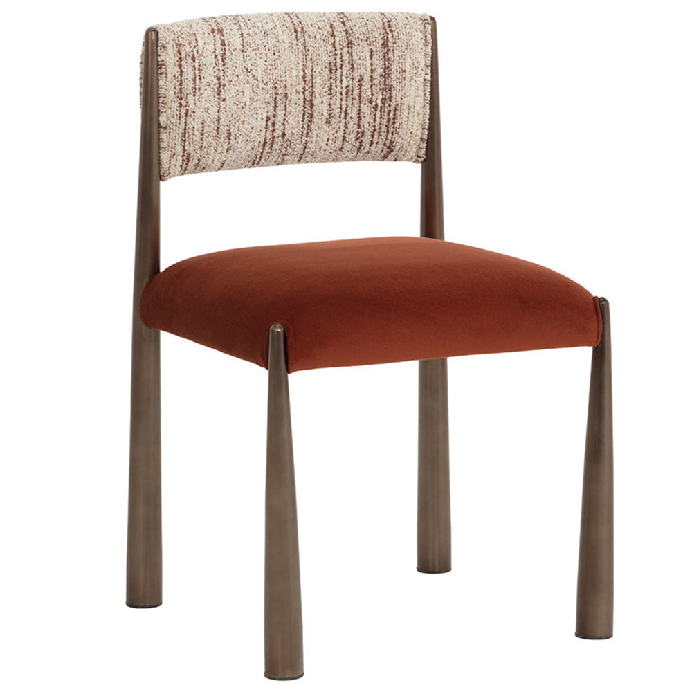 Bayard Dining Chair, Meg Rust/Terri Nutmeg, Set of 2-Furniture - Dining-High Fashion Home