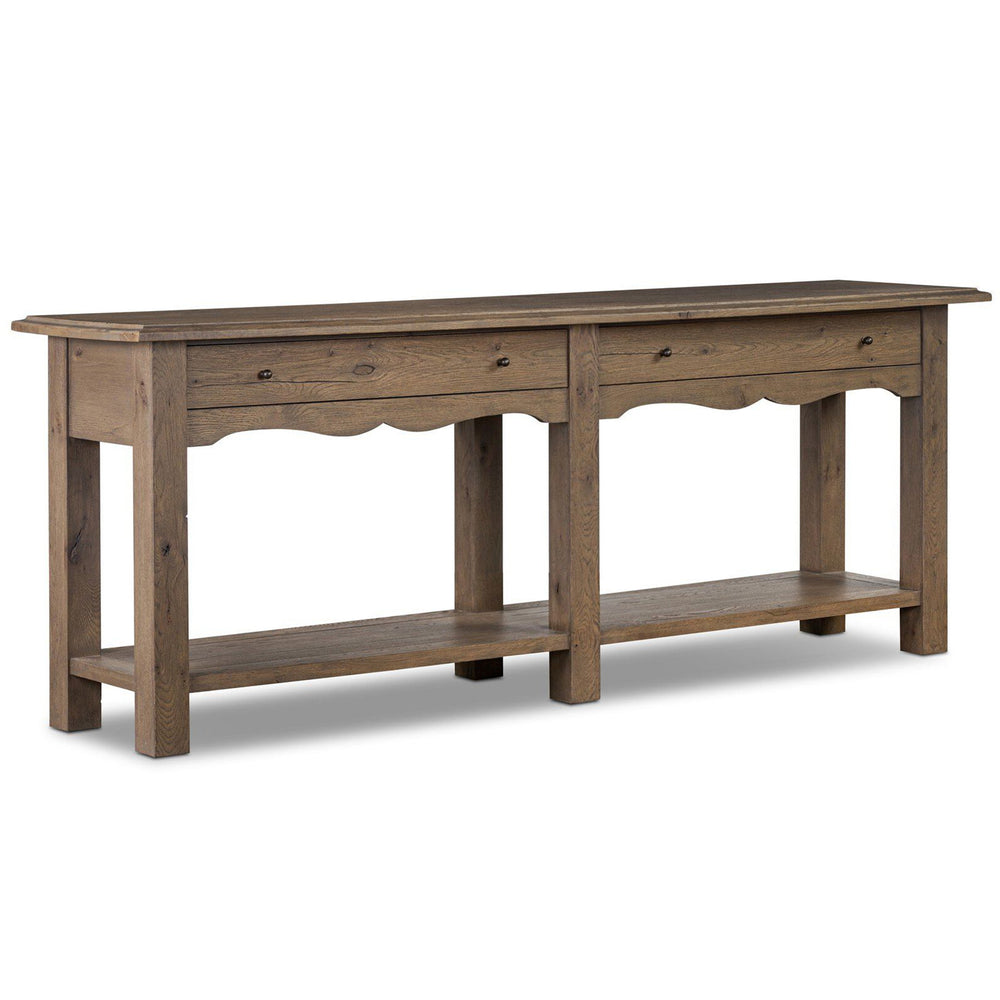 Bayla Console Table, Brown Oak by Amber Lewis x Four Hands-Furniture - Accent Tables-High Fashion Home